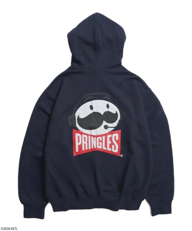 PRINGLES プリングルズ 発泡BACKプリントパーカー Navy