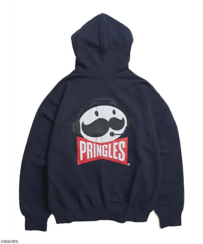 PRINGLES プリングルズ 発泡BACKプリントパーカー Navy