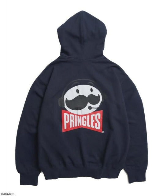 PRINGLES プリングルズ 発泡BACKプリントパーカー Navy