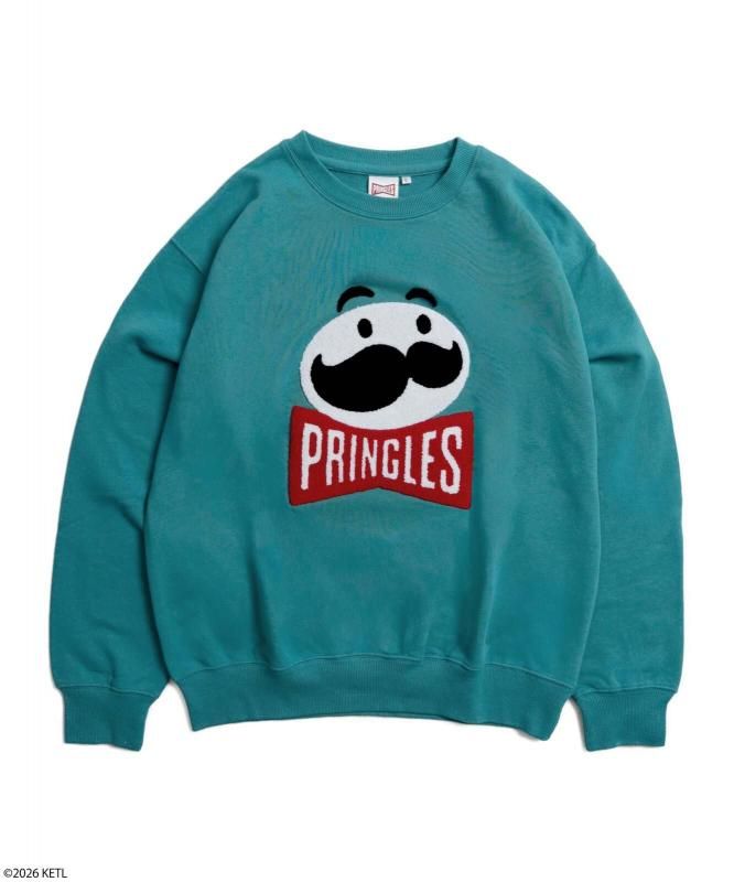 PRINGLES プリングルズ サガラ刺繍スウェット Green