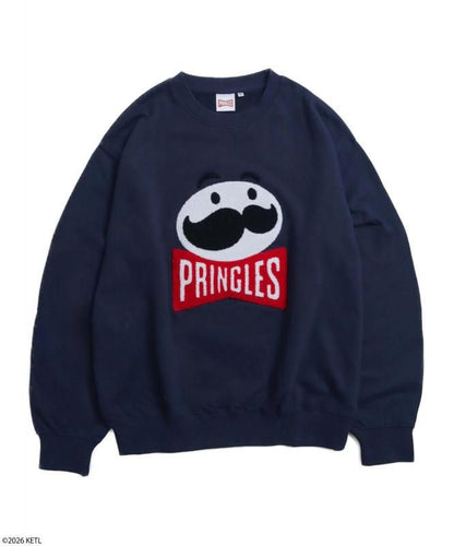 PRINGLES プリングルズ サガラ刺繍スウェット Navy