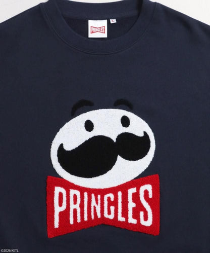 PRINGLES プリングルズ サガラ刺繍スウェット Navy