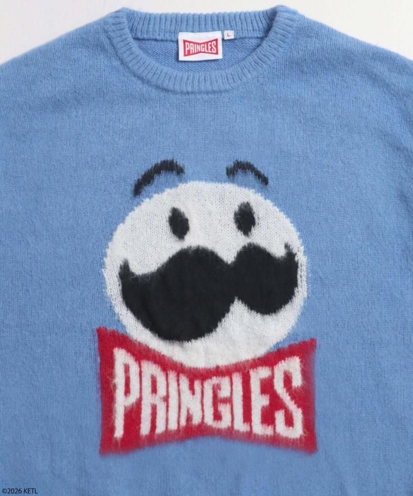 PRINGLES プリングルズ フェイスシャギーニット Blue