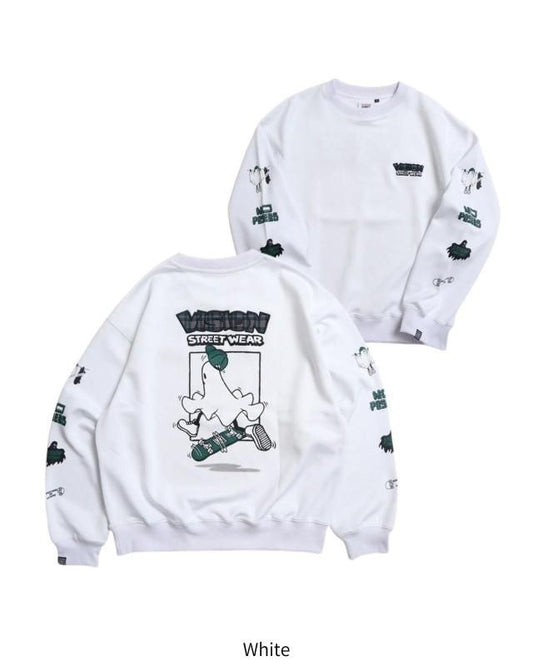 VISION STREET WEAR ゴースト ポンチトレーナー White