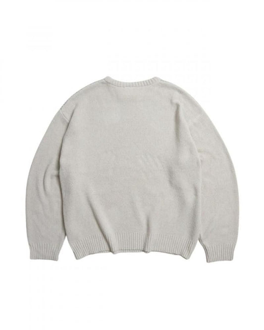 VISION STREET WEAR ゴースト ジャガードニット Ivory