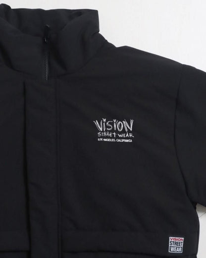 VISION STREET WEAR スタンドネック中綿ジャケット Black