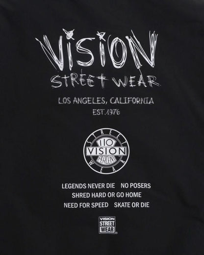 VISION STREET WEAR スタンドネック中綿ジャケット Black