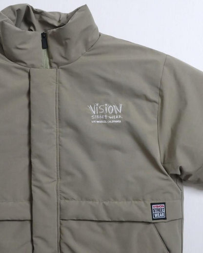 VISION STREET WEAR スタンドネック中綿ジャケット Khaki