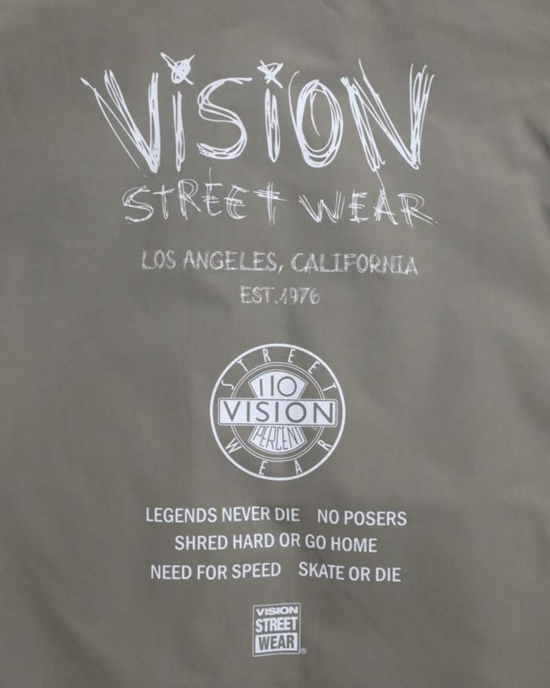 VISION STREET WEAR スタンドネック中綿ジャケット Khaki