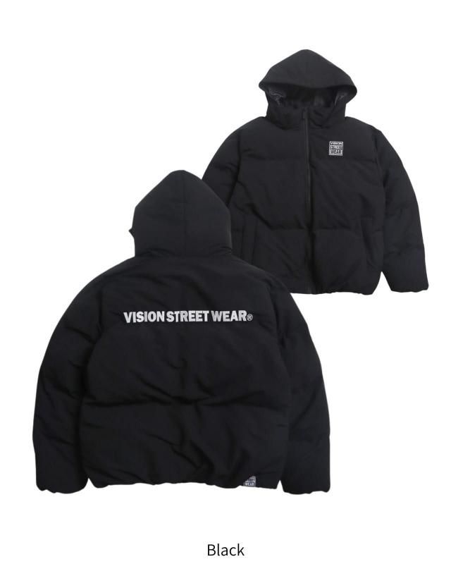 VISION STREET WEAR 2WAY パファーフーディージャケット Black