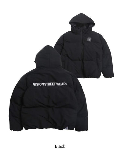 VISION STREET WEAR 2WAY パファーフーディージャケット Black