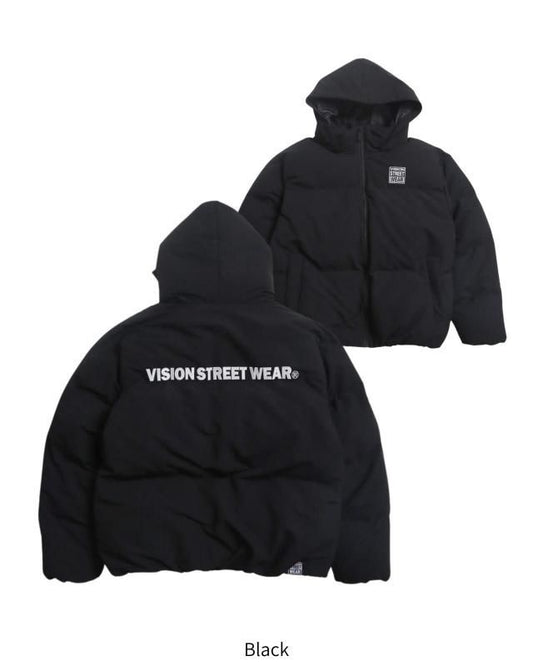 VISION STREET WEAR 2WAY パファーフーディージャケット Black
