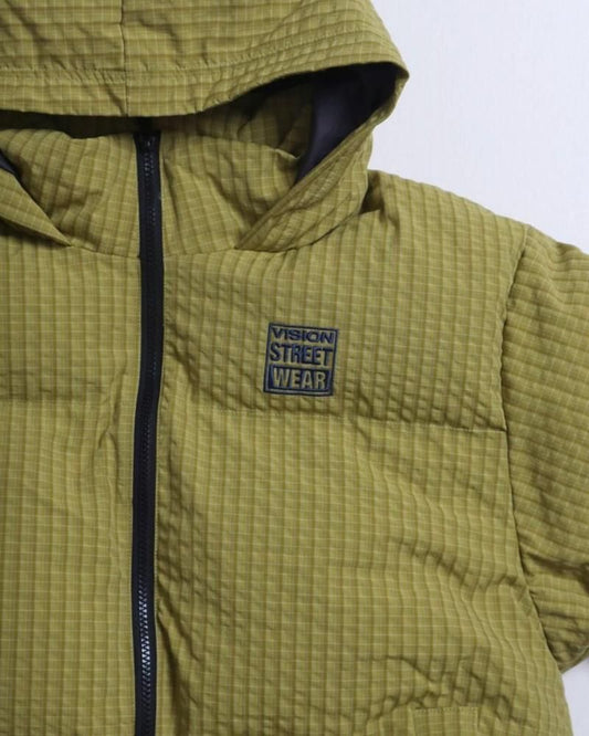 VISION STREET WEAR 2WAY パファーフーディージャケット Khaki
