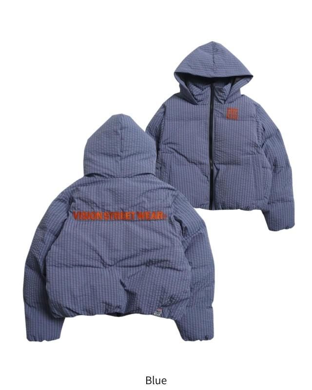 VISION STREET WEAR 2WAY パファーフーディージャケット Blue