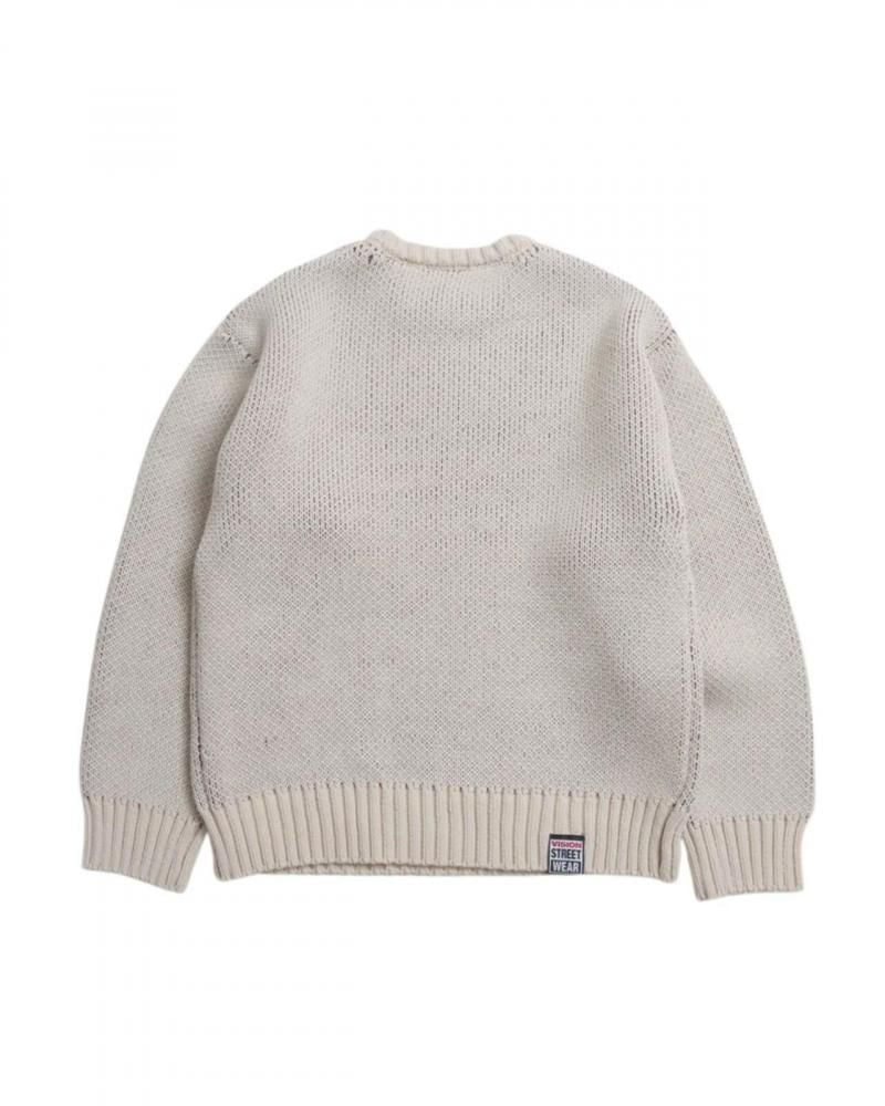VISION STREET WEAR カーリーロゴニット Ivory