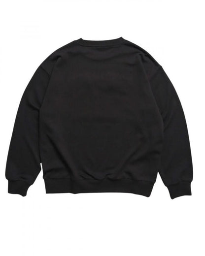 POWER TO THE PEOPLE Lazyネコ刺繍スウェット Black