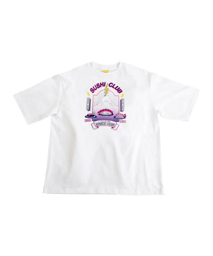 MYUUA JAPAN SUSHI CLUB 刺繍Tシャツ WHITE