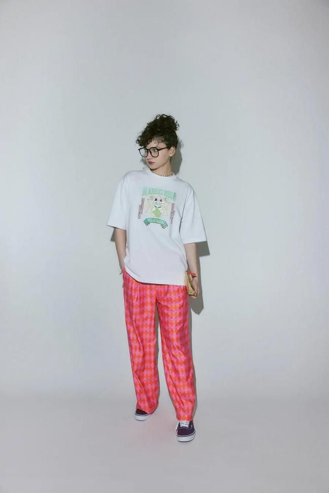 MYUUA JAPAN MANEKINECO 招き猫 刺繍Tシャツ WHITE