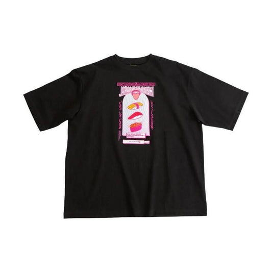 MYUUA JAPAN SUSHI 寿司 刺繍Tシャツ BLACK