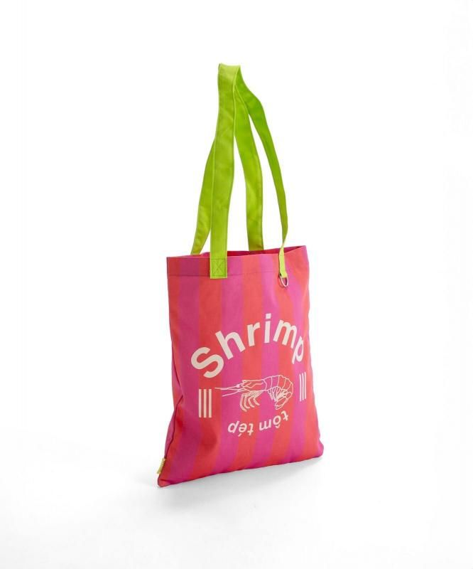 MYUUA THAILAND トートバッグ SHRIMP シュリンプ RED STRIPE