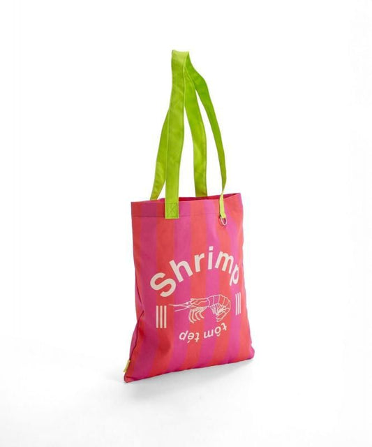 MYUUA THAILAND トートバッグ SHRIMP シュリンプ RED STRIPE