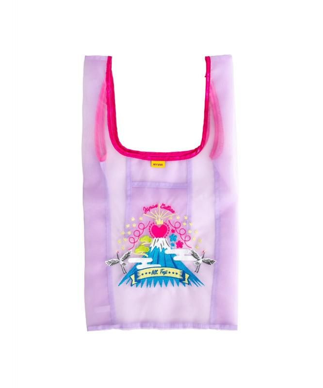 MYUUA JAPAN 富士山 シアートートバッグ PURPLE