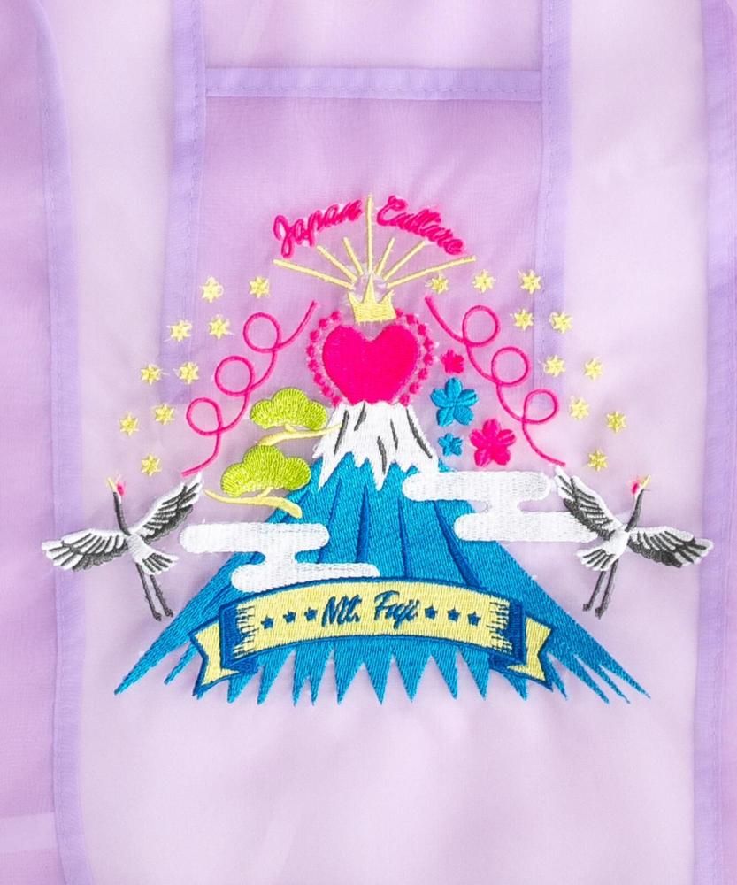 MYUUA JAPAN 富士山 シアートートバッグ PURPLE