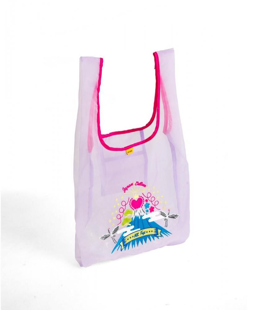 MYUUA JAPAN 富士山 シアートートバッグ PURPLE