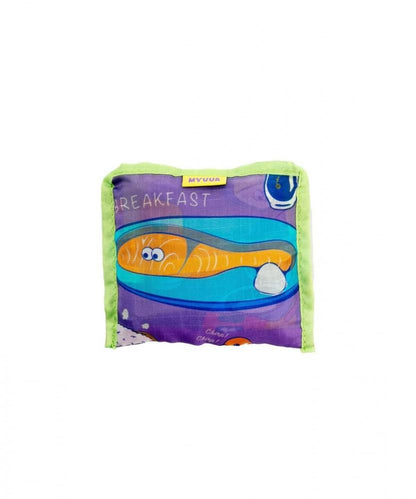 MYUUA ECOCORO エコバッグ JAPAN 鮭定食 LARGE（ラージ）