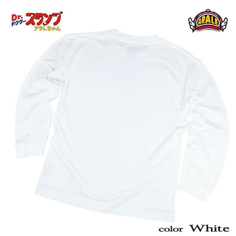 ドクタースランプ アラレちゃん 長袖Tシャツ ロンT スッパマン eplus1324 WHITE