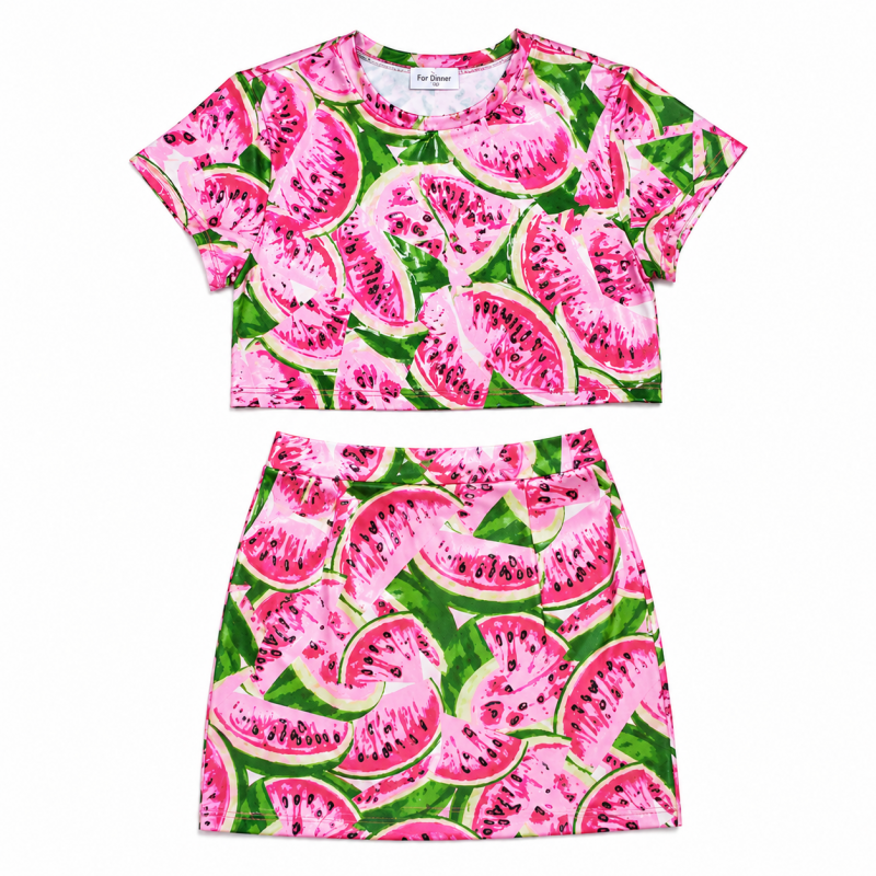 Glitters For Dinner Watermelon Motel 2 piece セット
