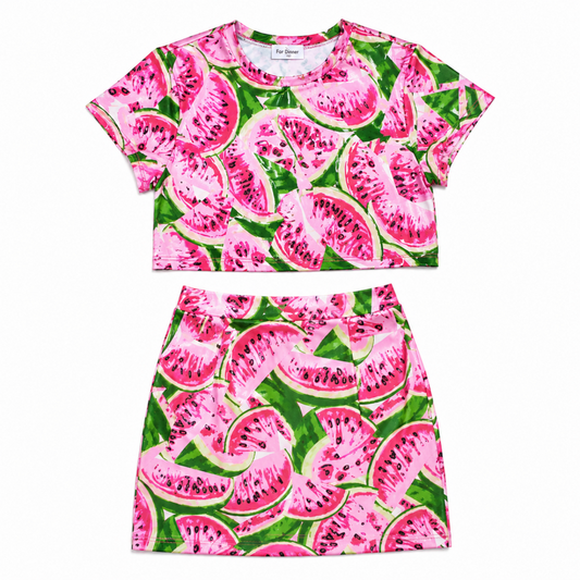 Glitters For Dinner Watermelon Motel 2 piece セット