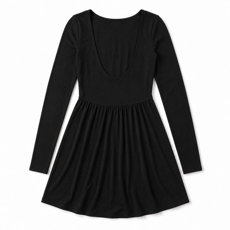 AUTUMN MINI ワンピース - BLACK
