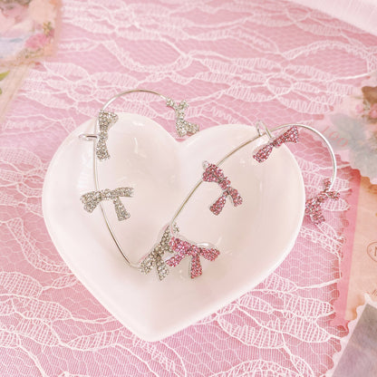 Purple Cream プチリボンイヤーカフ P916