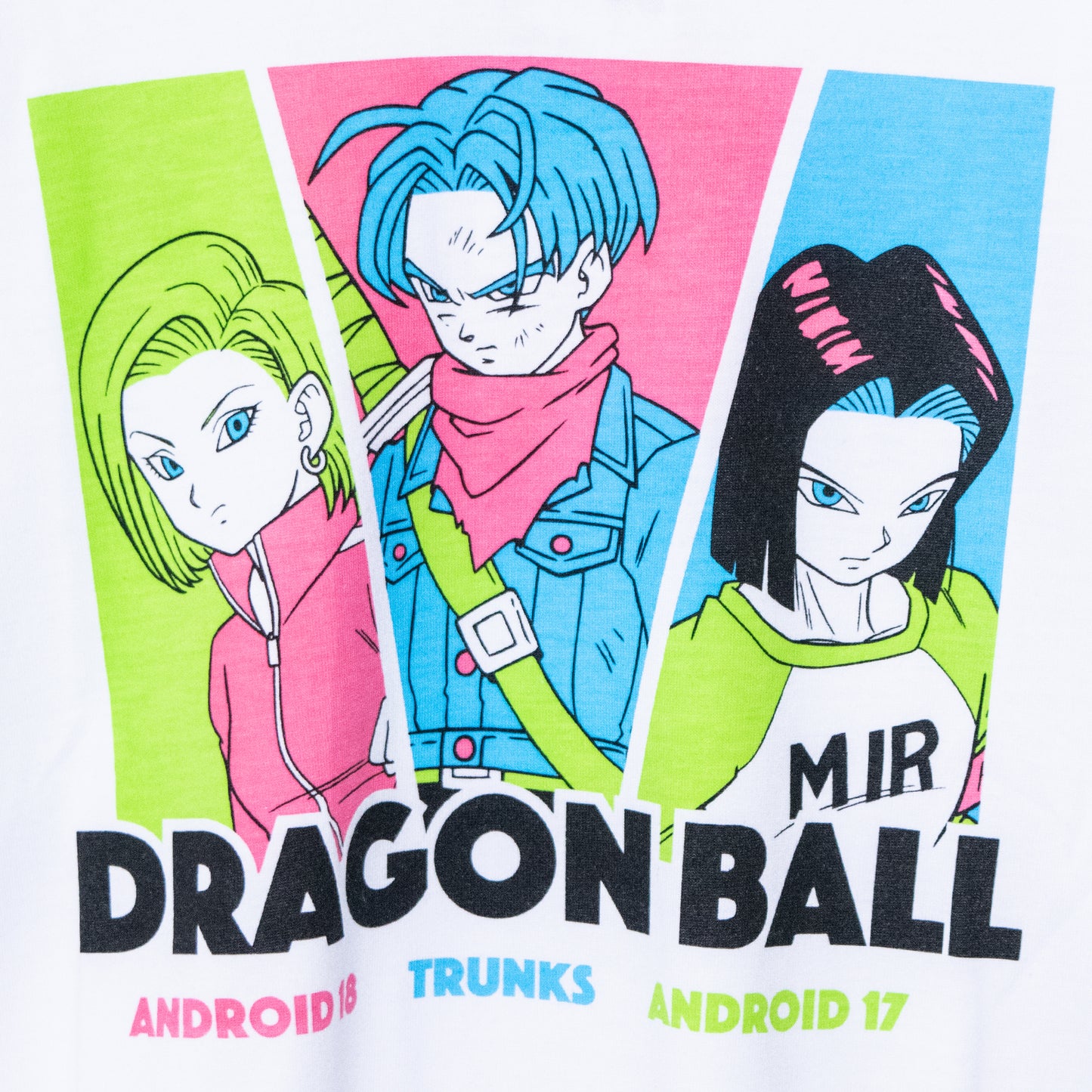 Dragon Ball Trunks &amp; No. 18 &amp; No. 17 Short Sleeve T-Shirt WHITE