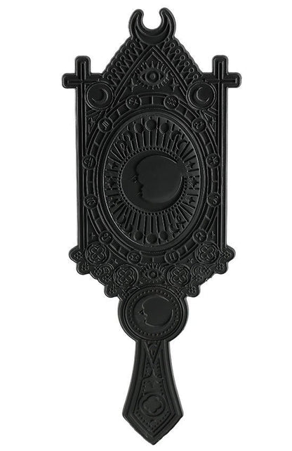 Restyle Fortune Teller Mirror with Crescent and zodiac signs BLACK
