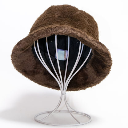 milsa エコファーバケットハット 洗濯機洗いOK Brown