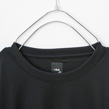 FILA Basketball Crew Neck Long T-Shirt BLACK