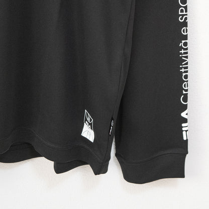 FILA Basketball Crew Neck Long T-Shirt BLACK