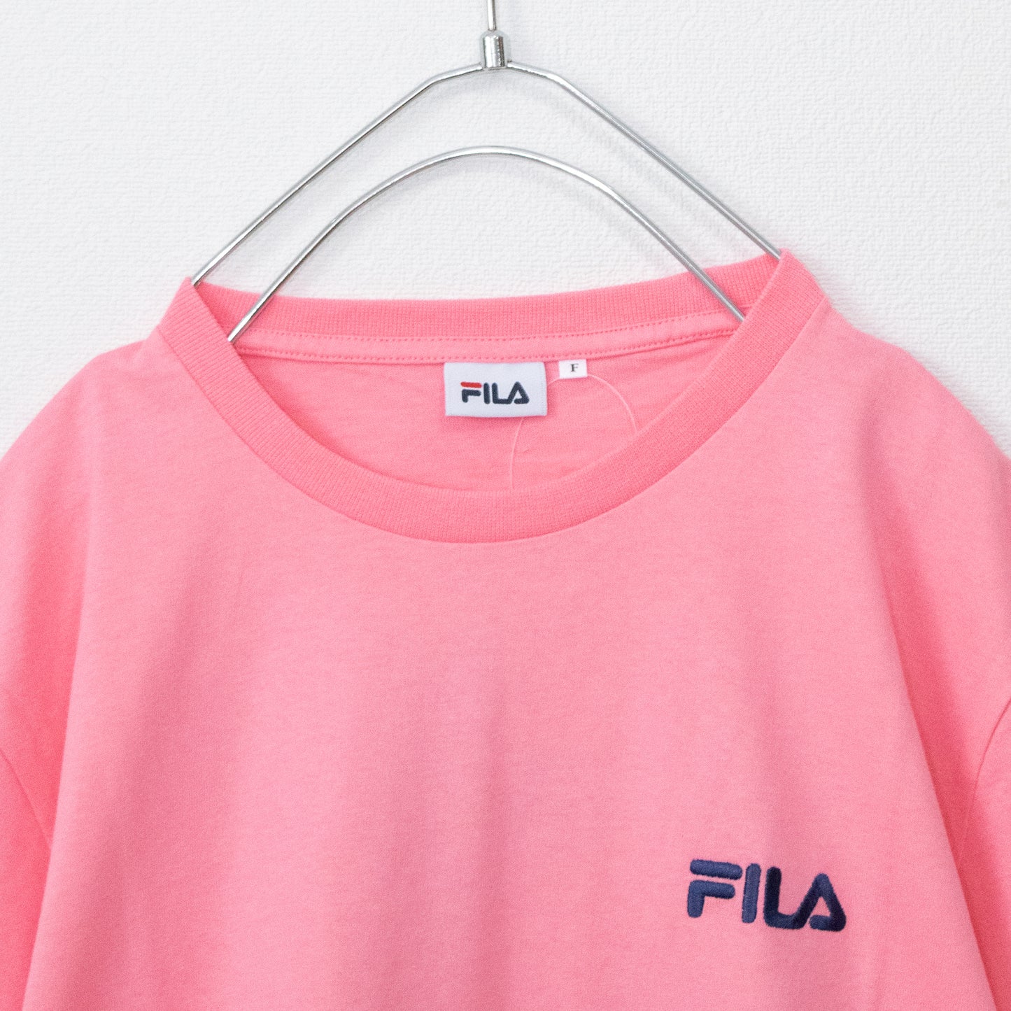 FILA BTS worn model T-shirt PINK