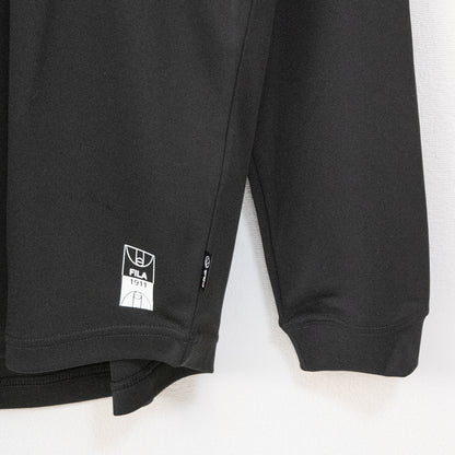 FILA Basketball Crew Neck Long T-Shirt BLACK