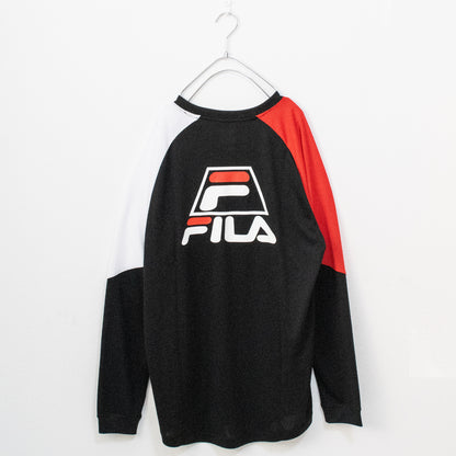 FILA Basketball Crew Neck Long T-Shirt BLACK