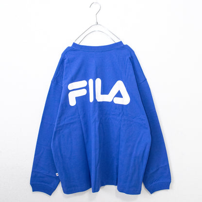 FILA HERITAGE ロゴスリーブ ロンT BLUE FM9807