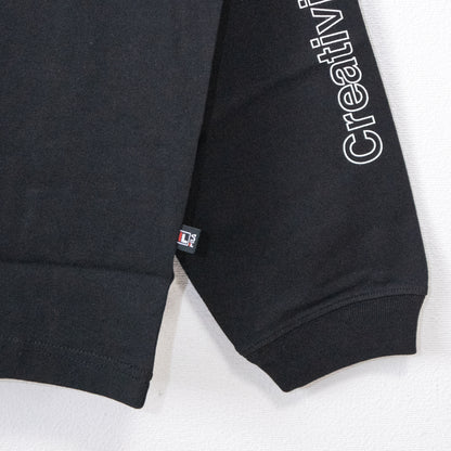 FILA HERITAGE Logo Sleeve Long T-Shirt BLACK FM9807