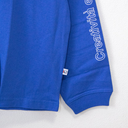 FILA HERITAGE ロゴスリーブ ロンT BLUE FM9807