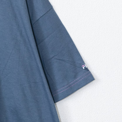 FILA Logo Graphic Short Sleeve T-Shirt BLUE