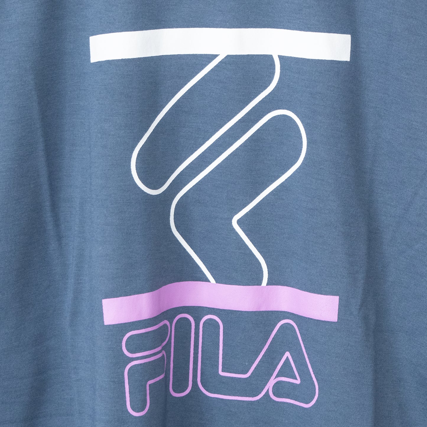FILA Logo Graphic Short Sleeve T-Shirt BLUE