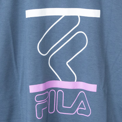 FILA Logo Graphic Short Sleeve T-Shirt BLUE