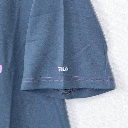 FILA Logo Graphic Short Sleeve T-Shirt BLUE