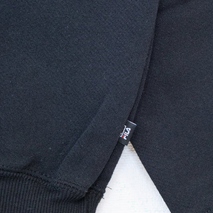 FILA EXCLUSIVE FS3077 クルーネック スウェットシャツ BLACK